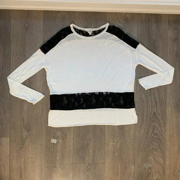 Aritzia Wilfred Top Intricate Lace Long sleeve Casual Basic Cream Size XS - Picture 7 of 12